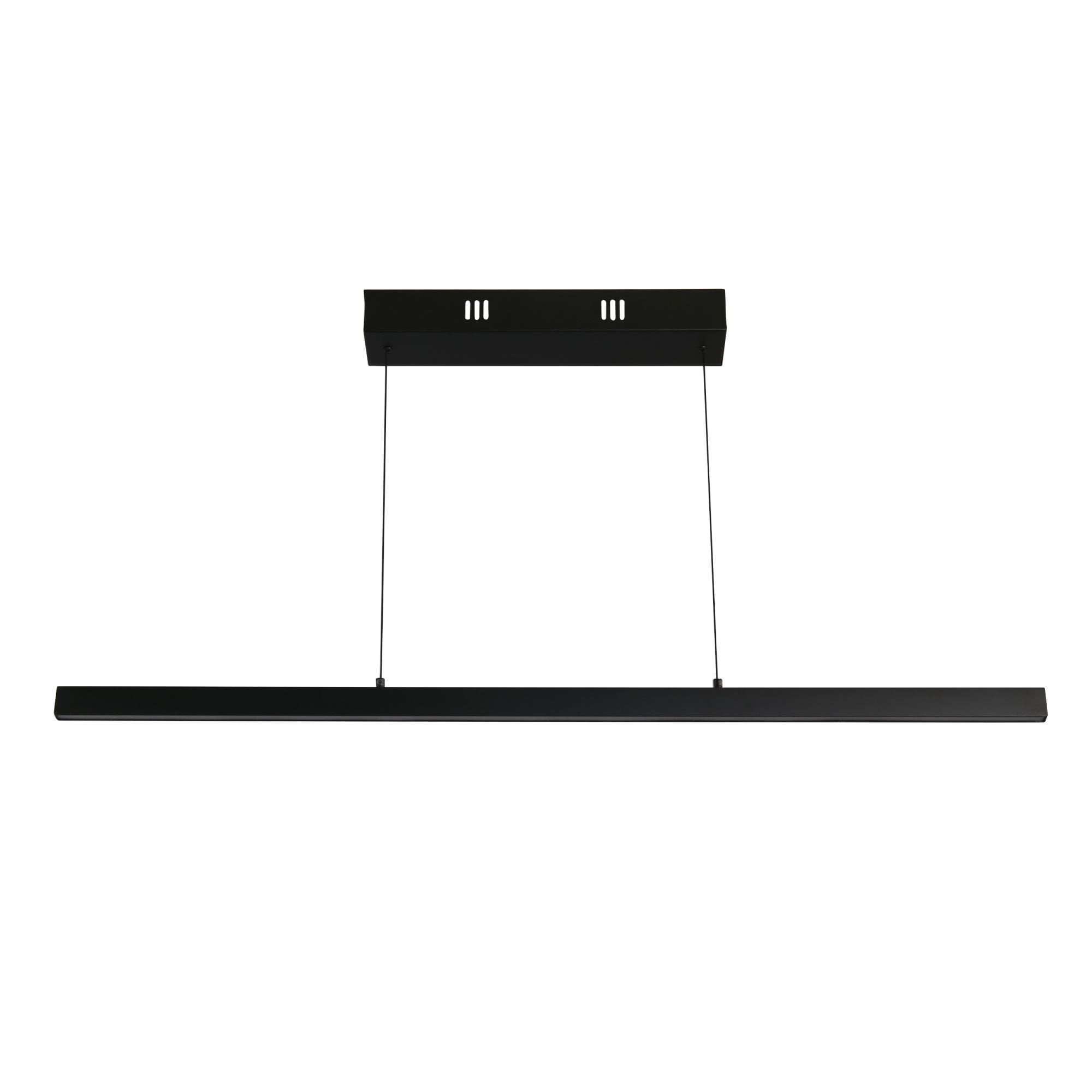 Searchlight Lance Linear Gesture Control Pendant - Black Metal & Opal Acrylic