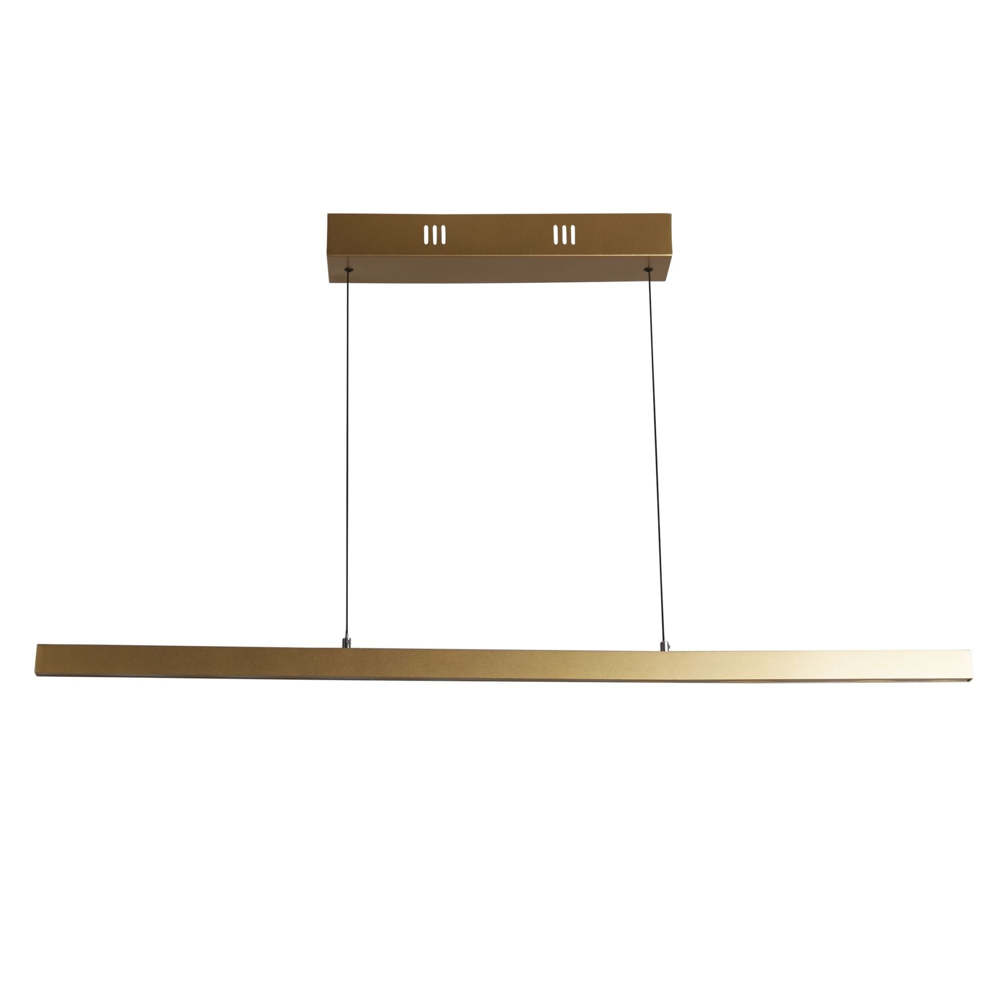Searchlight Lance Linear Gesture Control Pendant - Gold Metal & Opal Glass