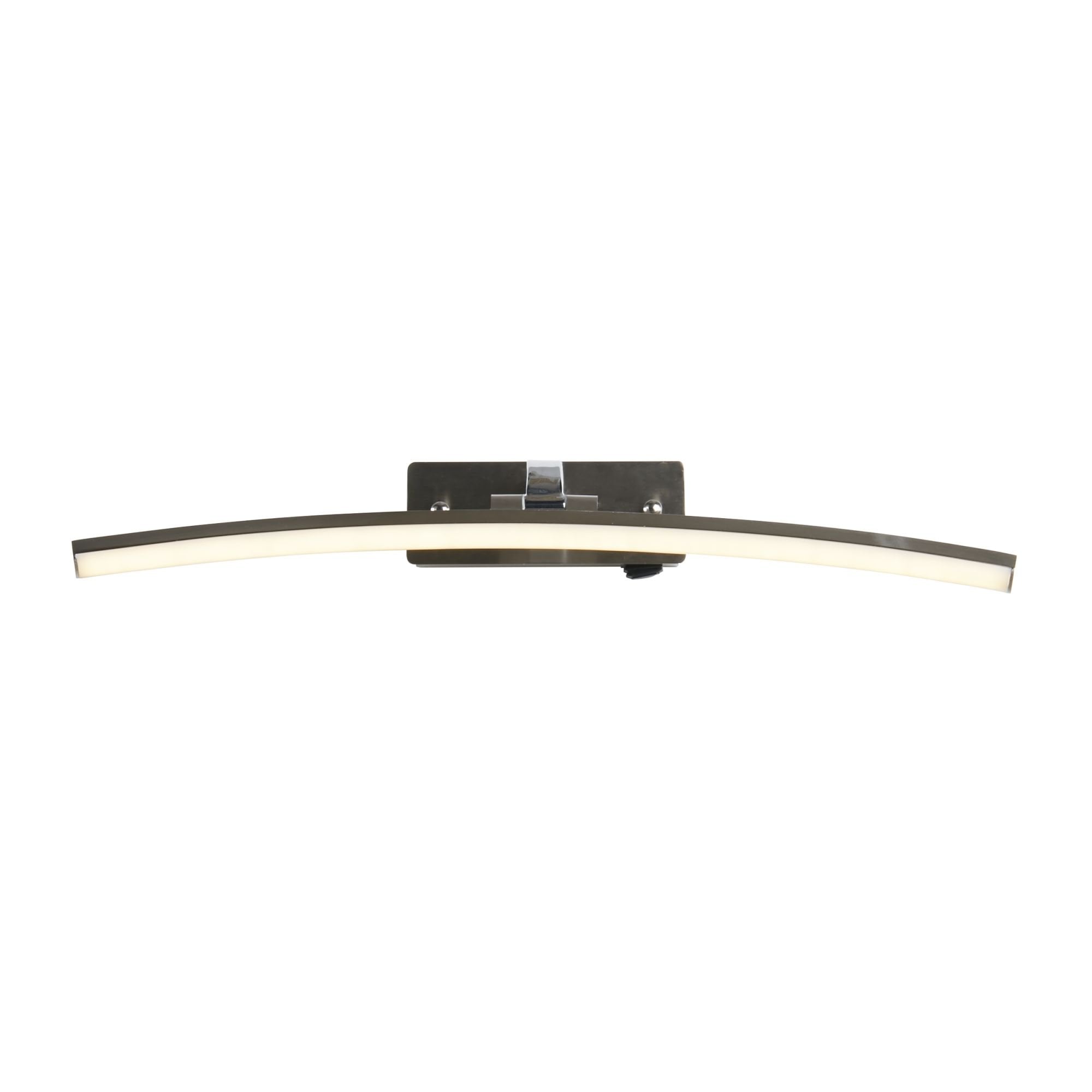 Searchlight Samuel 50cm Picture Light - Satin Silver & Polished Chrome