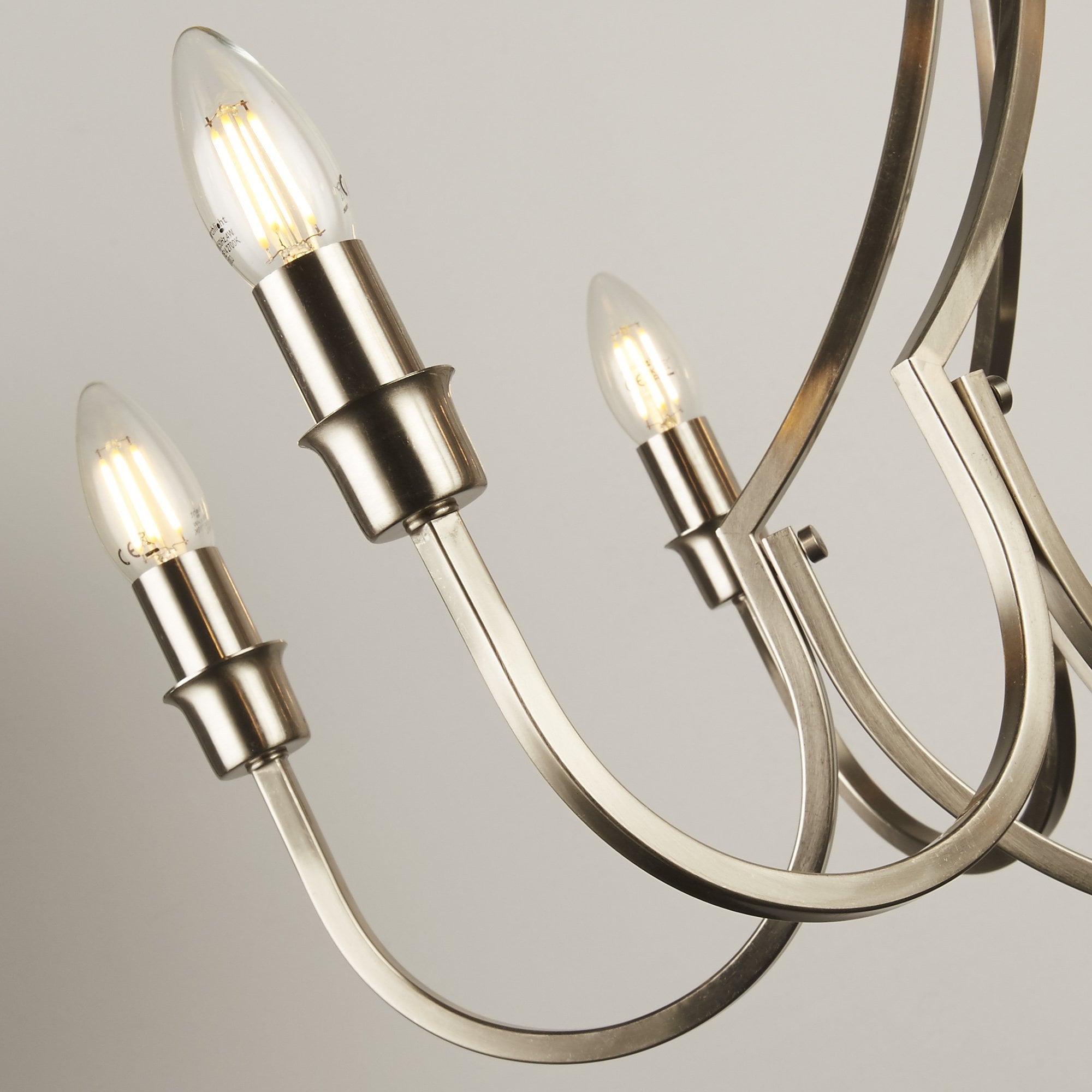 Searchlight Lansdowne 8 Light Pendant - Satin Silver