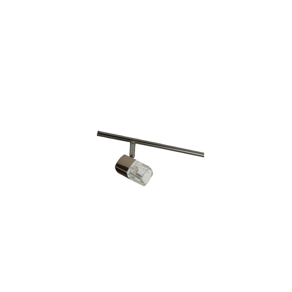 Searchlight Bellamy 4 Light Split Bar Spotlight - Chrome & Clear Glass