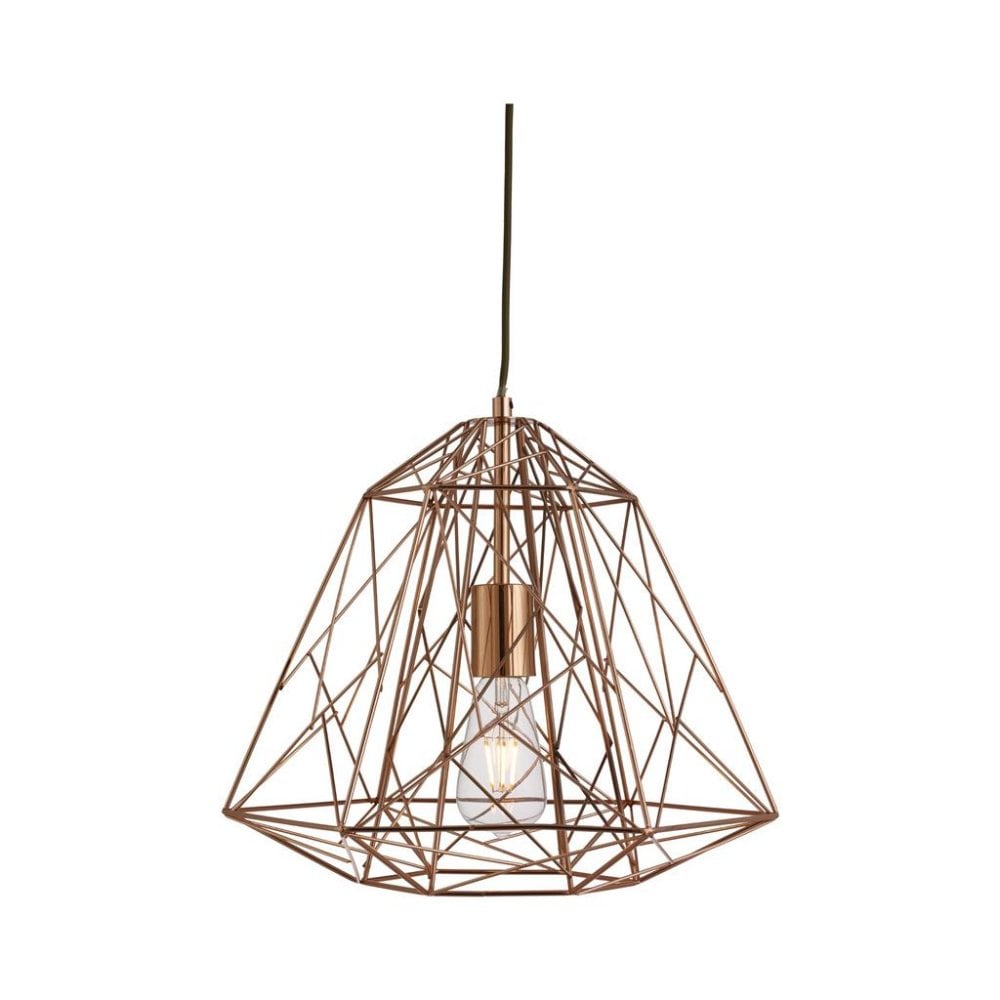 Searchlight Garrick Pendant - Shiny Copper