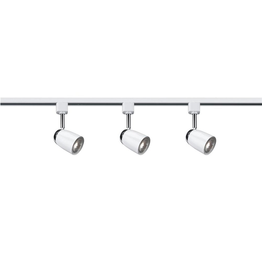 Searchlight Track & Spot Pack - 3 White Heads, 1m Track, 2 Way Connector