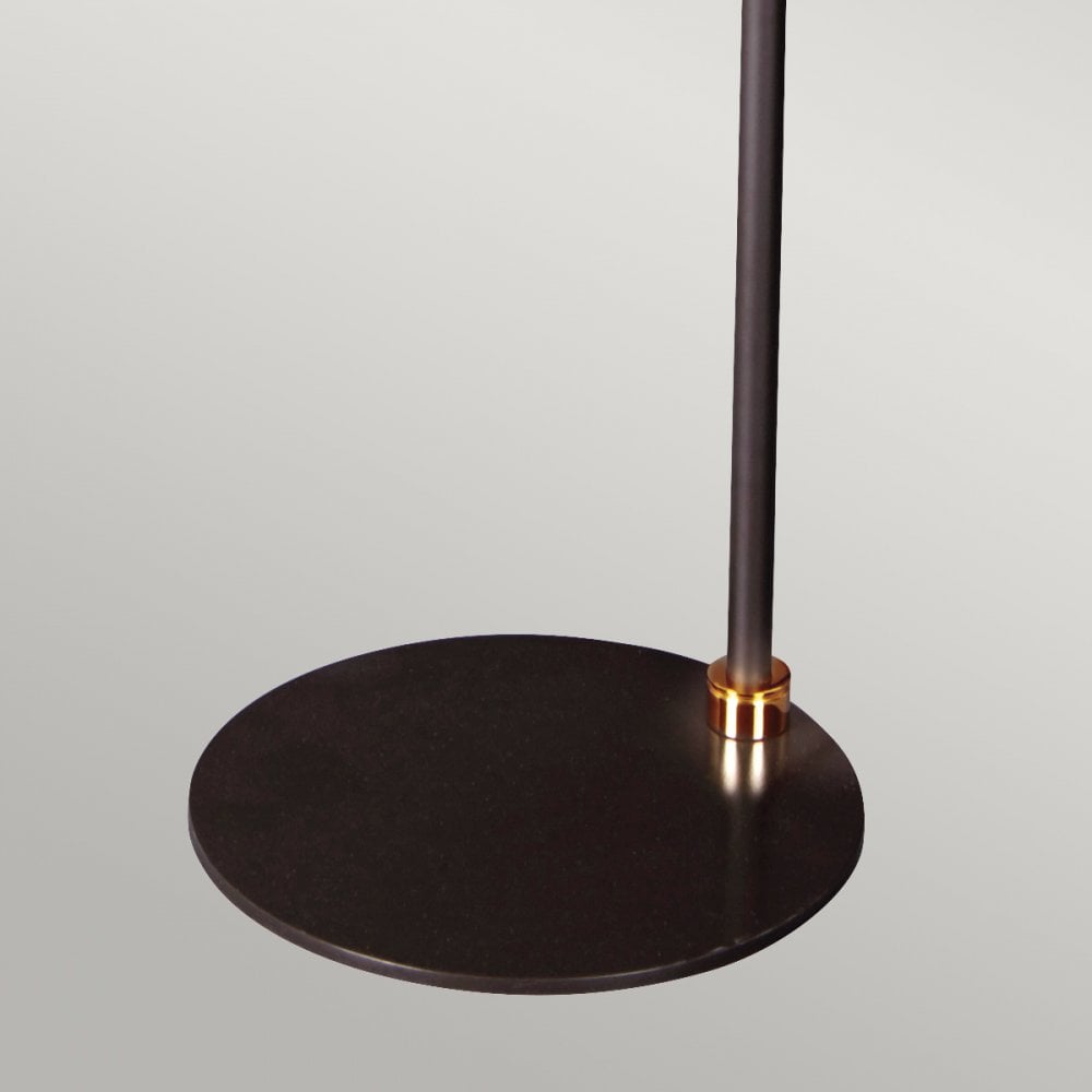 Elstead Balance 1 Light Floor Lamp - Black & Polished Brass