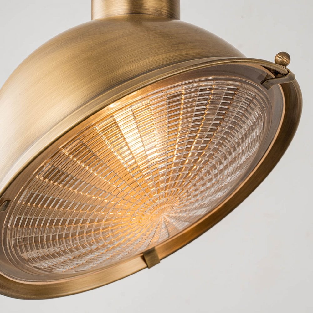 Elstead Chiswick 1 Light Sign Light - Antique Brass