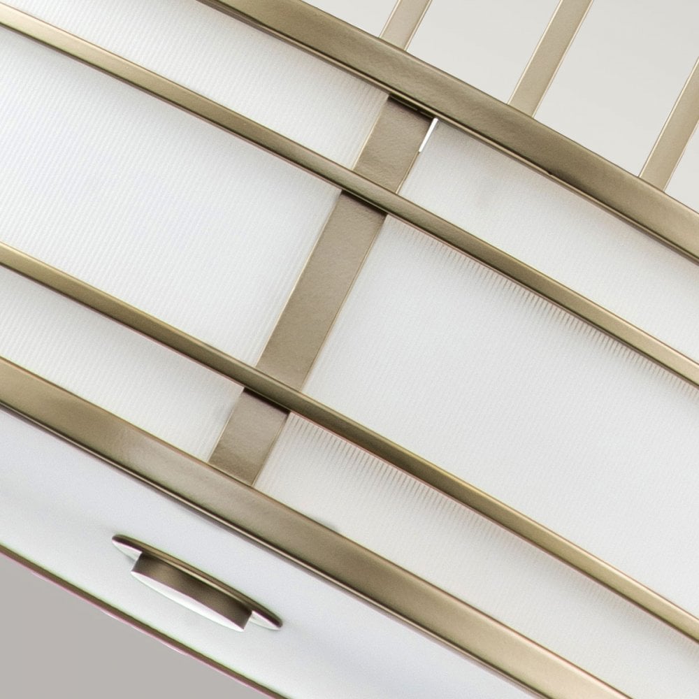 Feiss Fusion 3 Light Large Pendant - Painted Natural Brass