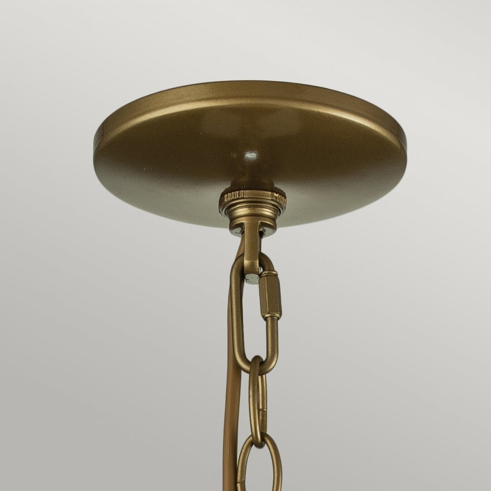 Feiss Redding Station 1 Light Medium Chain Lantern - Painted Distressed Bronze