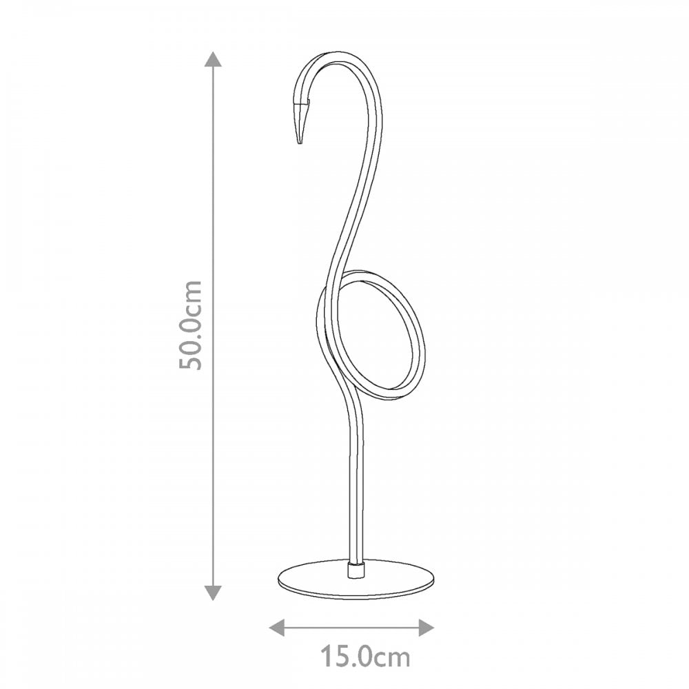 Elstead Flamingo LED Table Lamp - White