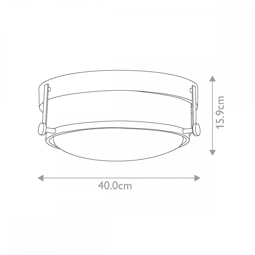 Hinkley Harper Flush - Clear - Polished Chrome