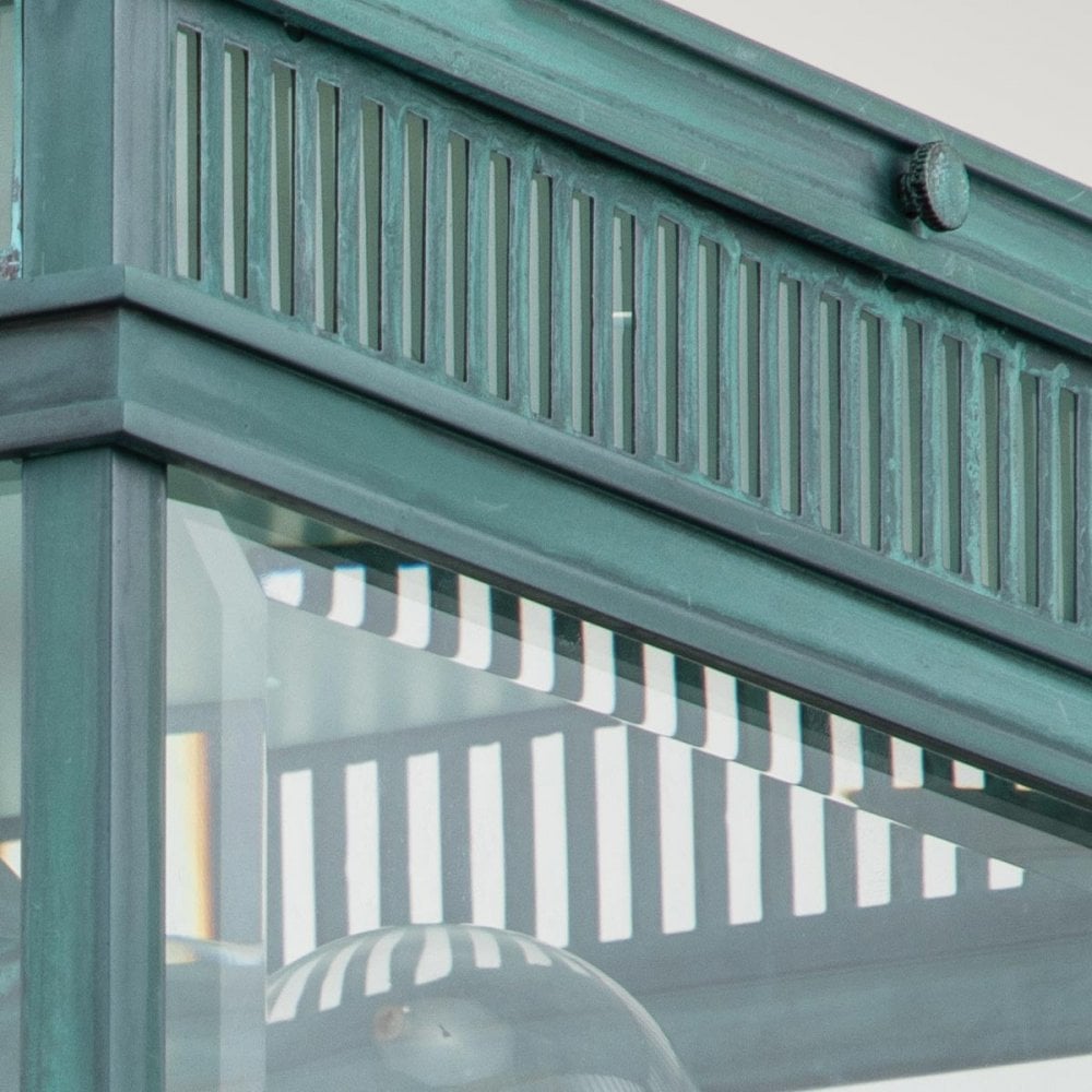 Elstead Holborn 2 Light Flush - Verdigris