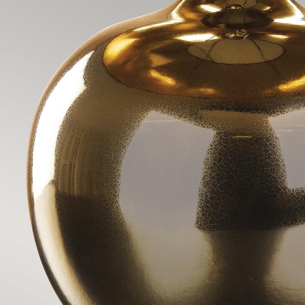 Elstead Ottoman 1 Light Table Lamp - Lightly Crackled Metallic Bronze