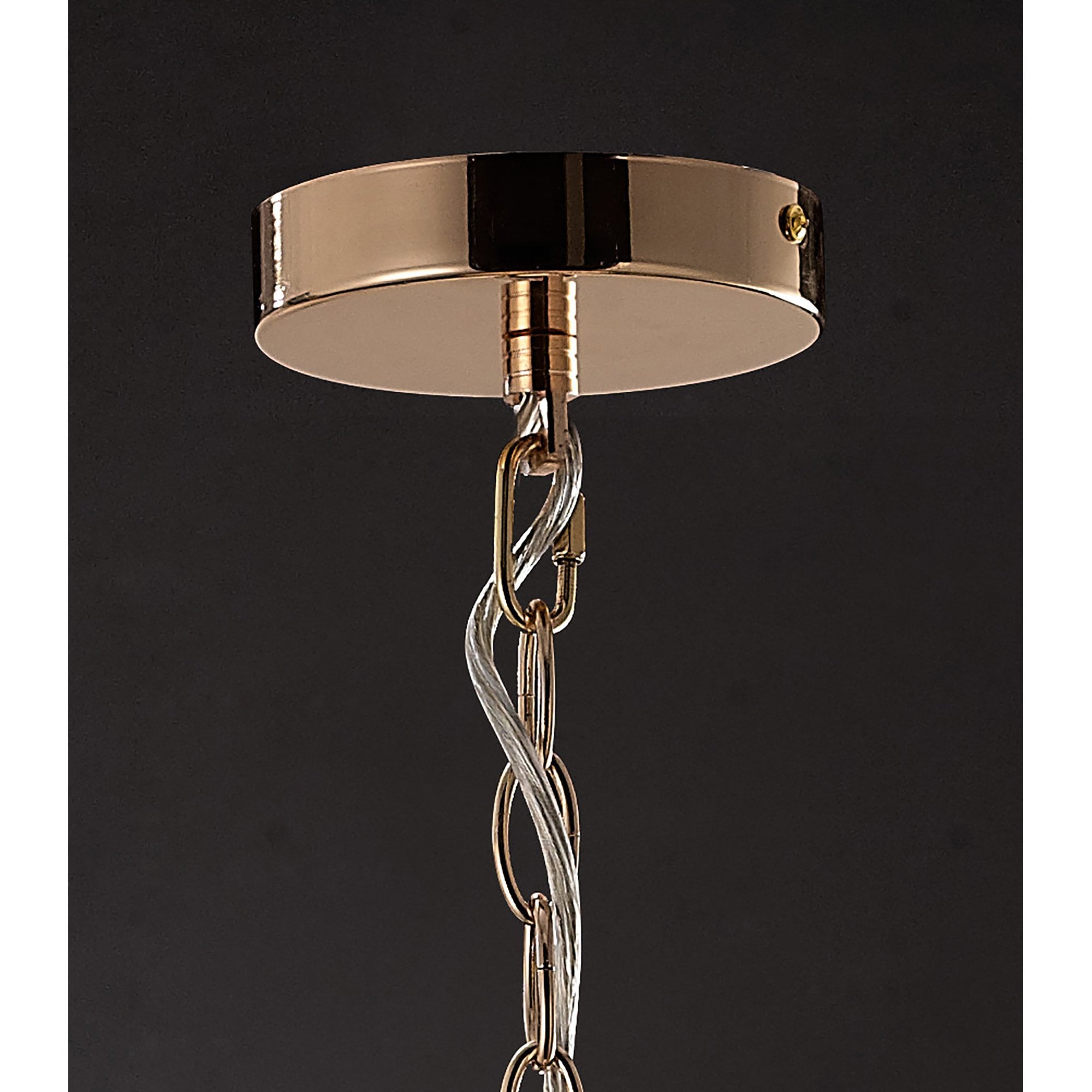 Diyas Ava 5 Light Pendant - French Gold & Crystal