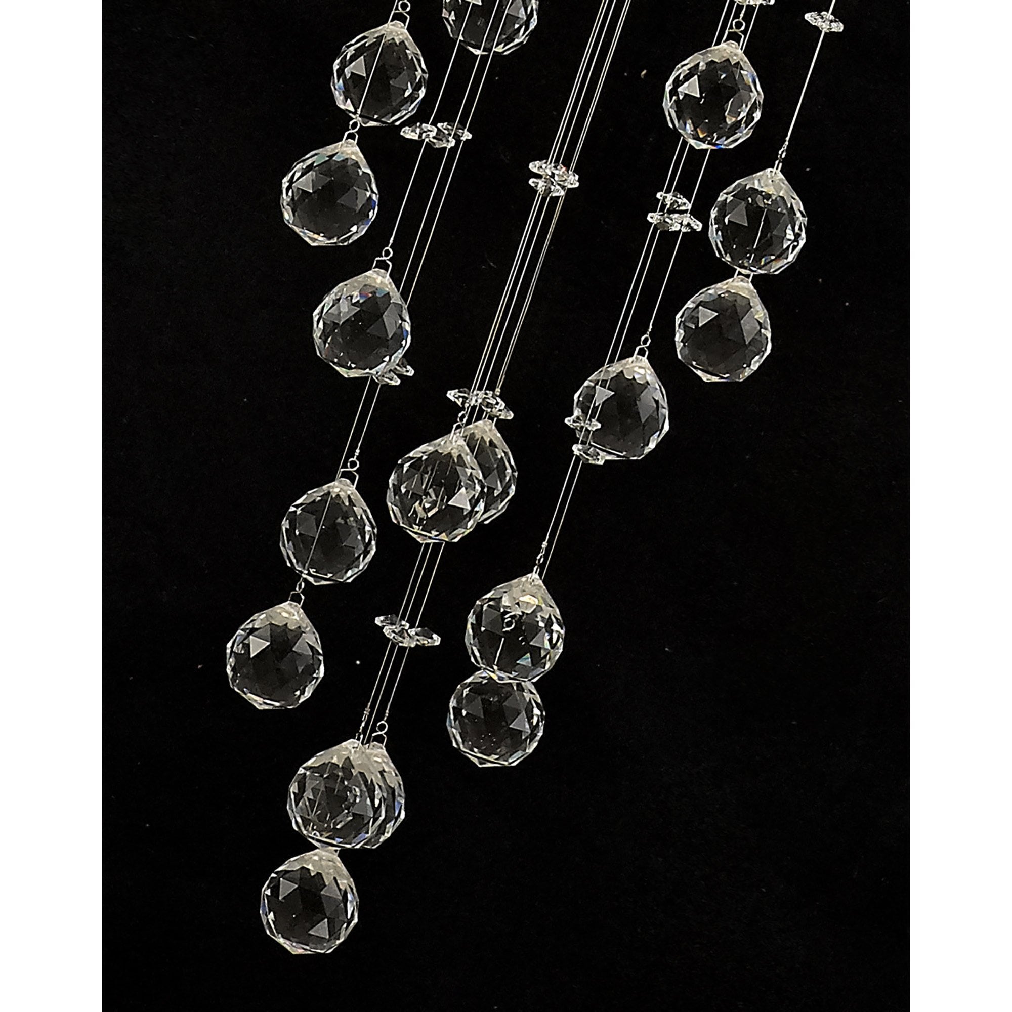 Diyas Colorado 6 Light Spiral Pendant - Polished Chrome & Crystal