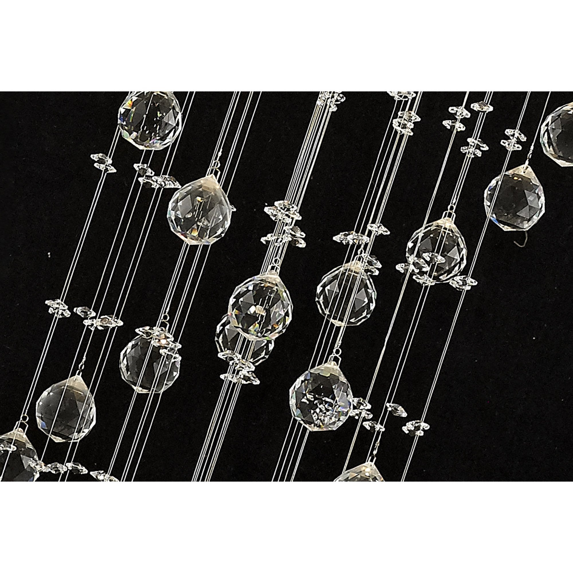 Diyas Colorado 6 Light Spiral Pendant - Polished Chrome & Crystal