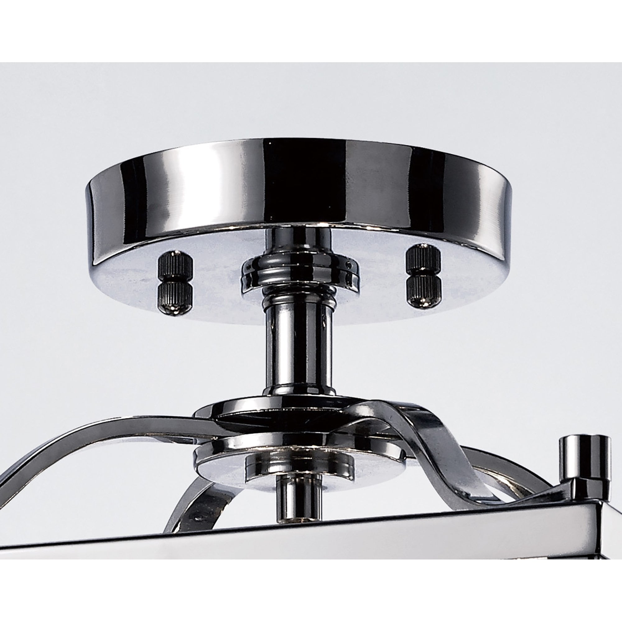 Diyas IL31101 Aston Semi Ceiling 4 Light Polished Chrome/Glass