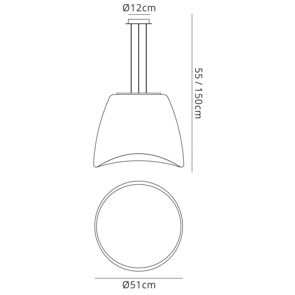 Mantra Cool 3 Light Round Pendant Indoor/Outdoor in Chrome/White IP44