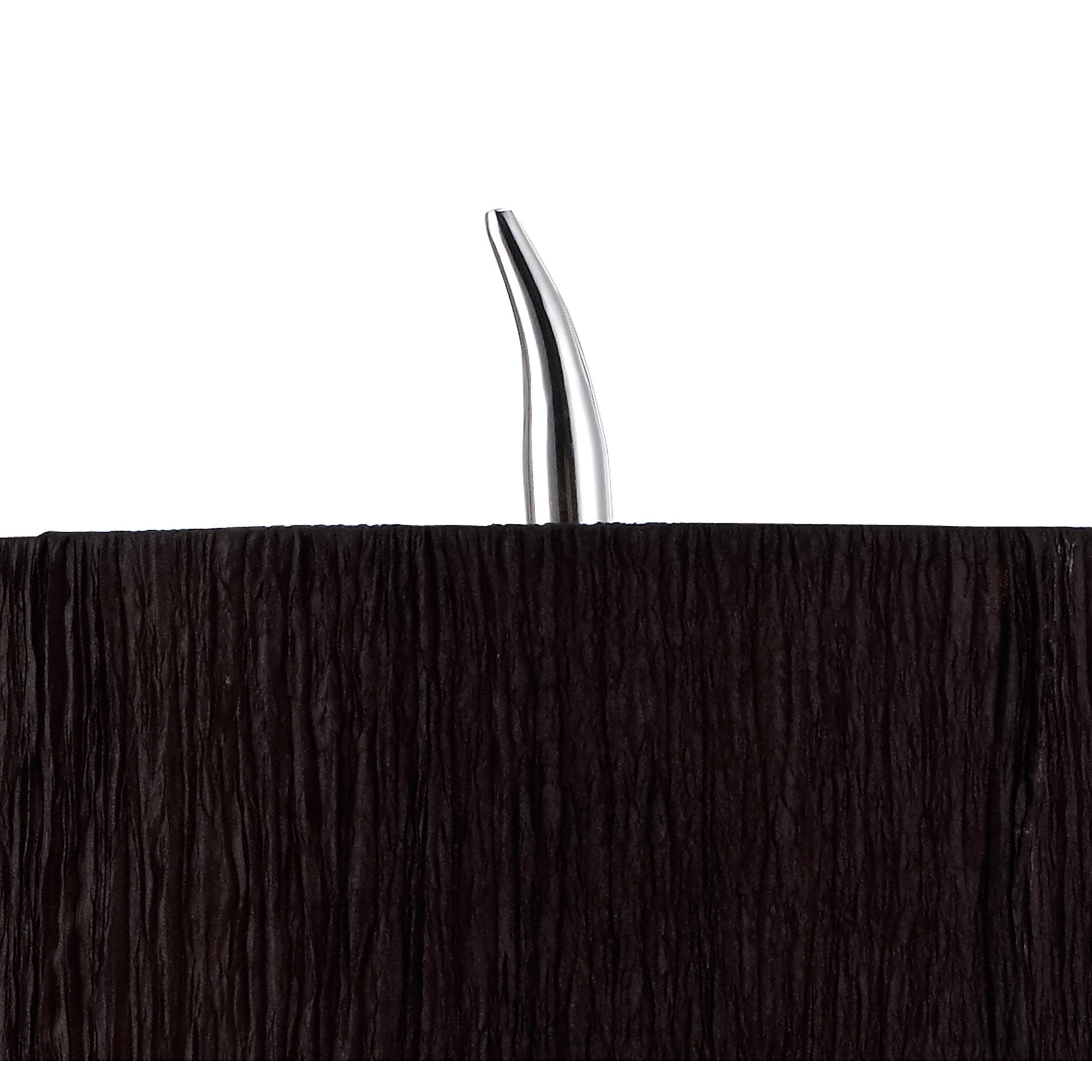 Mantra Eve 2 Light Large Table Lamp in Polished Chrome with Black Round Shade