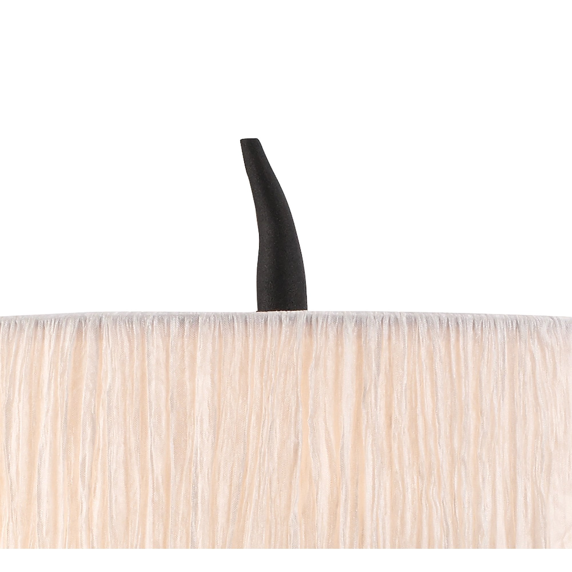 Mantra Eve 2 Light Large Table Lamp in Anthracite with White Round Shade