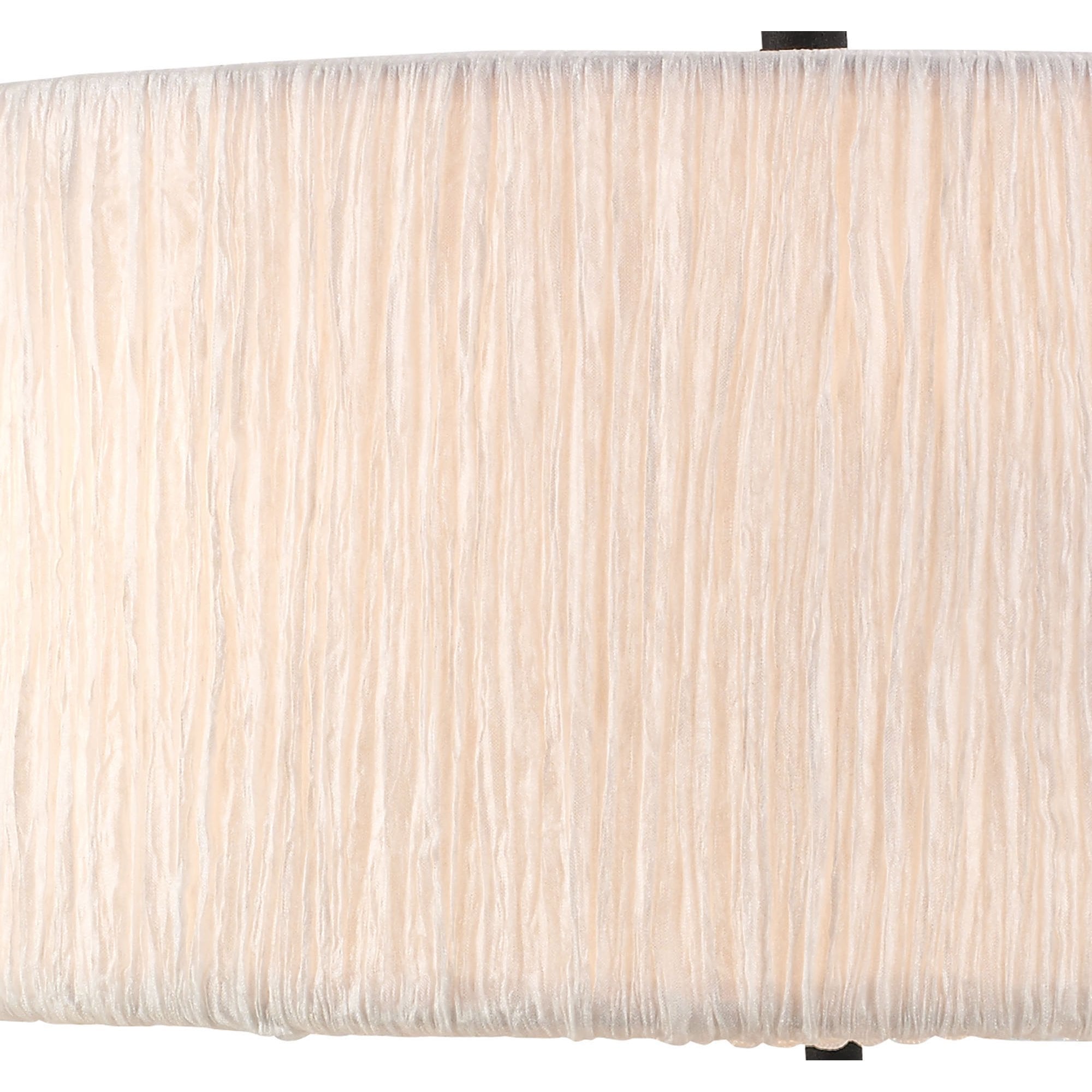 Mantra Eve 2 Light Large Table Lamp in Anthracite with White Round Shade