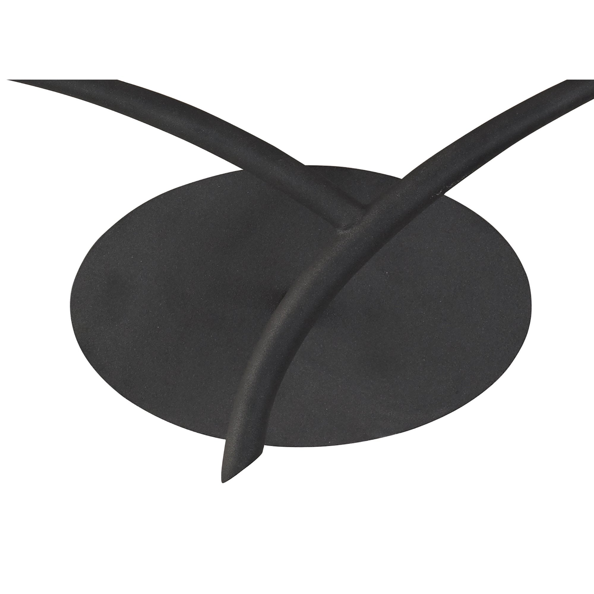 Mantra Eve 2 Light Switched Wall Fitting in Anthracite with White Oval Shades