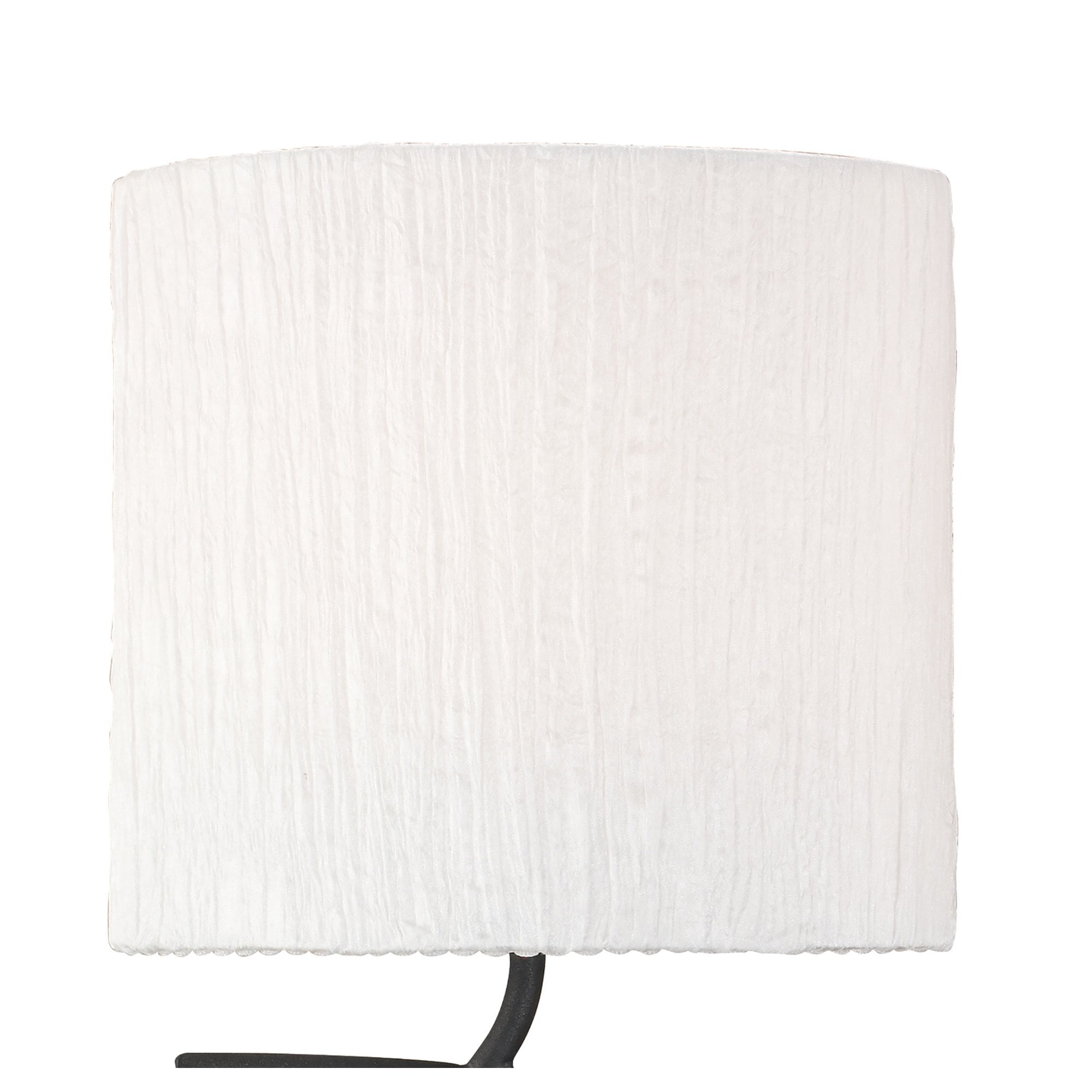 Mantra Eve 2 Light Switched Wall Fitting in Anthracite with White Oval Shades