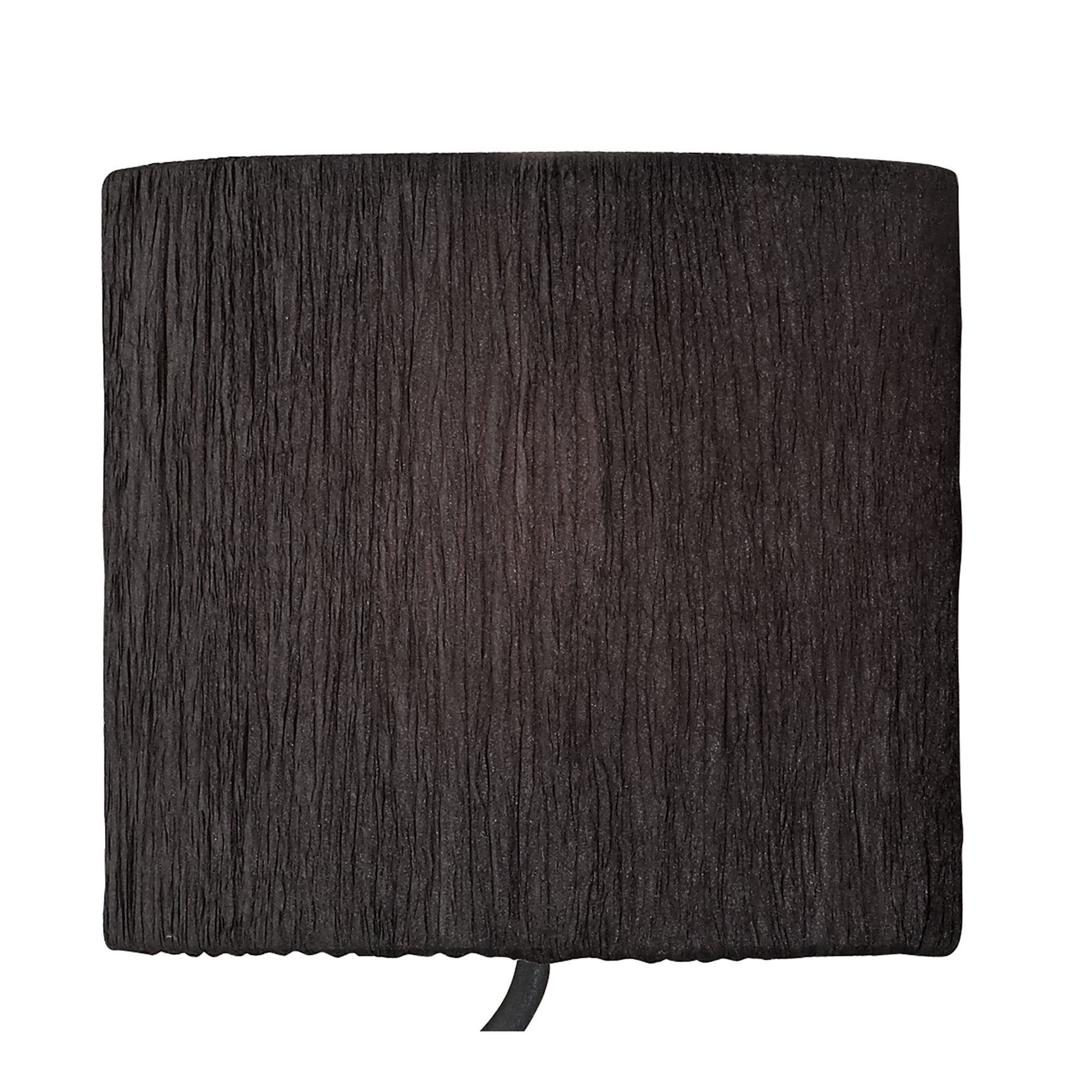 Mantra Eve 3 Light Switched Wall Fitting in Anthracite with Black Oval Shades