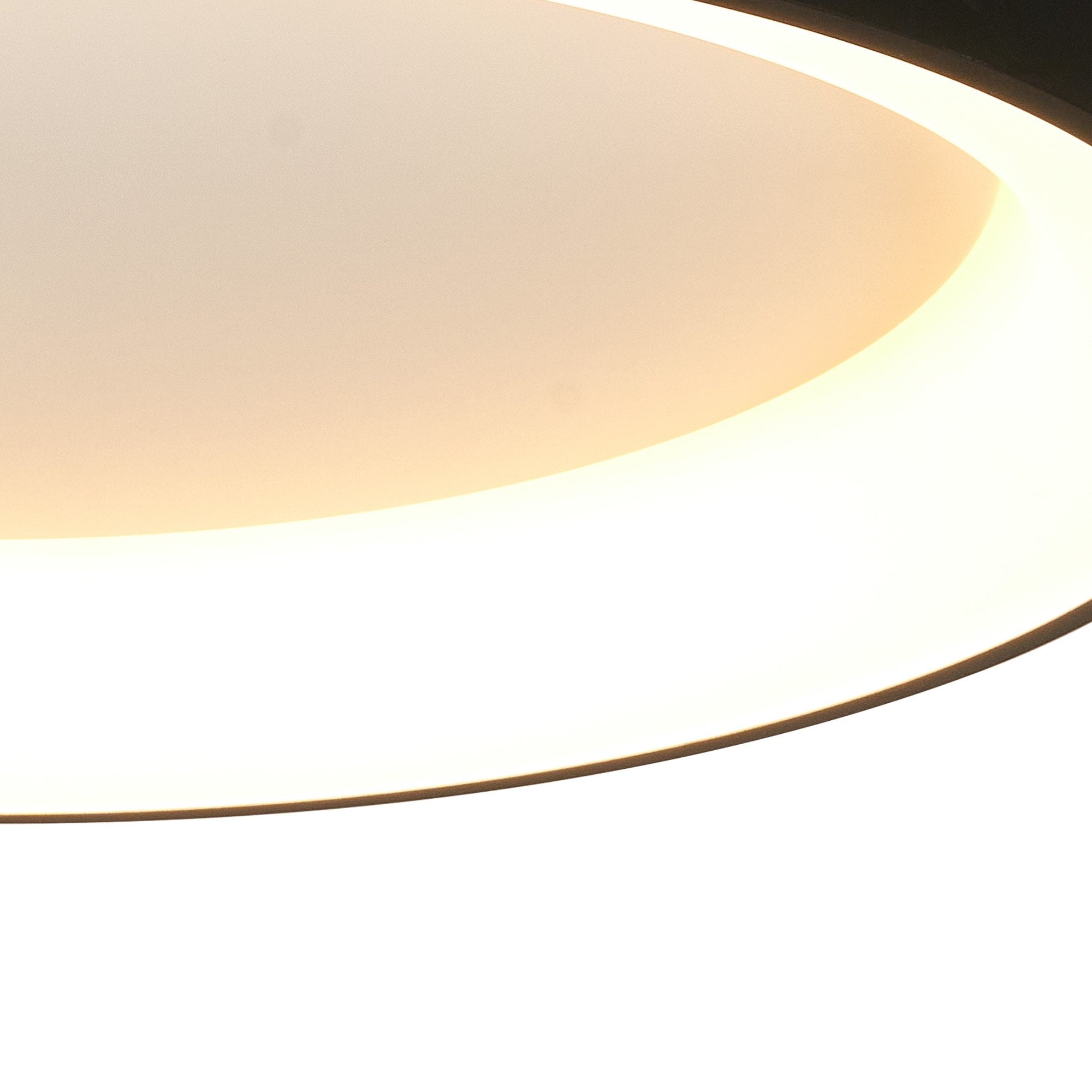 Mantra Niseko II 38cm Ring Ceiling Light - Black