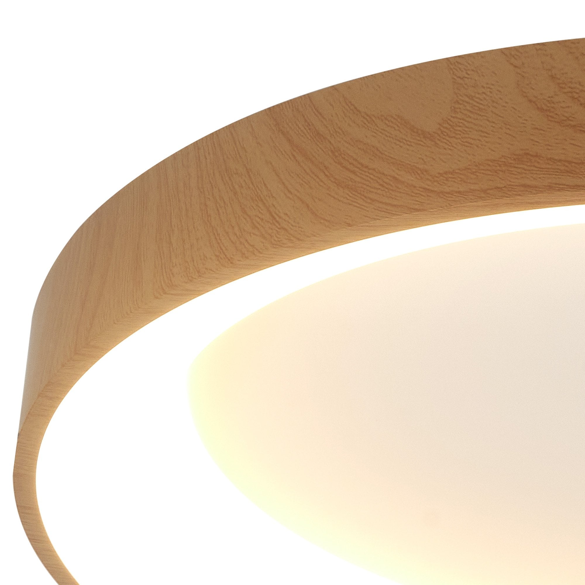 Mantra Niseko II 65cm Ring Ceiling Light - Wood