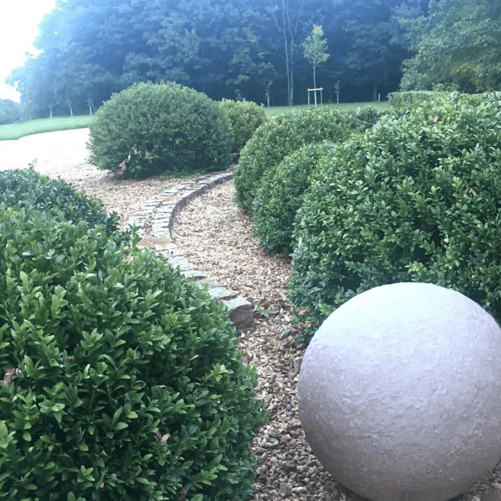 Stone Globe Spherical Garden Light - Portland Stone - Low Voltage