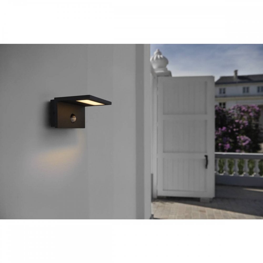 SLV Angolux Sensor Outdoor LED Wall Light - Anthracite - Mains