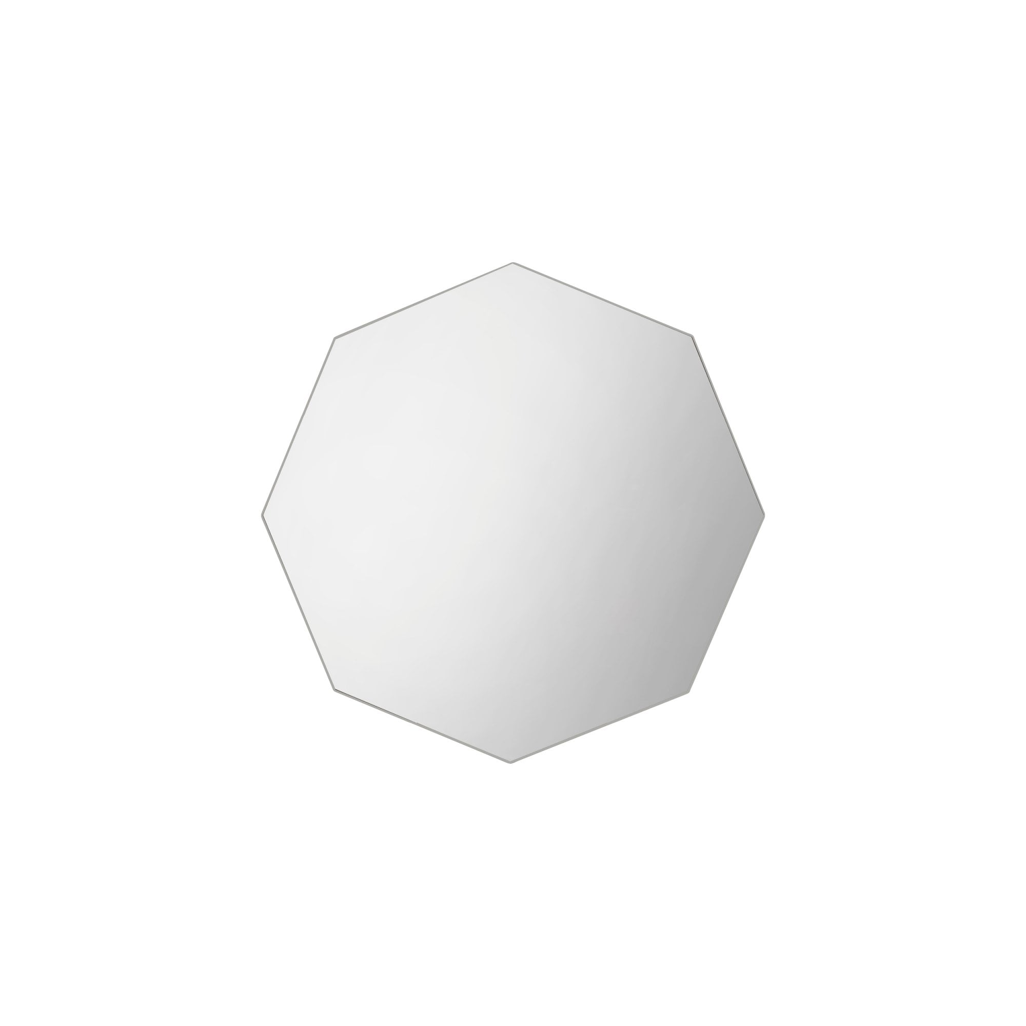 Mura Welshpool Octagon Wall Mirror - Satin Silver