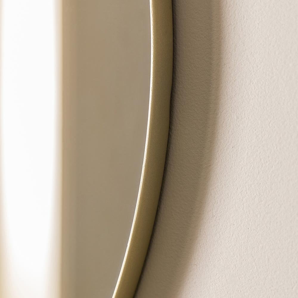 Mura Welshpool Round Wall Mirror - Champagne Gold