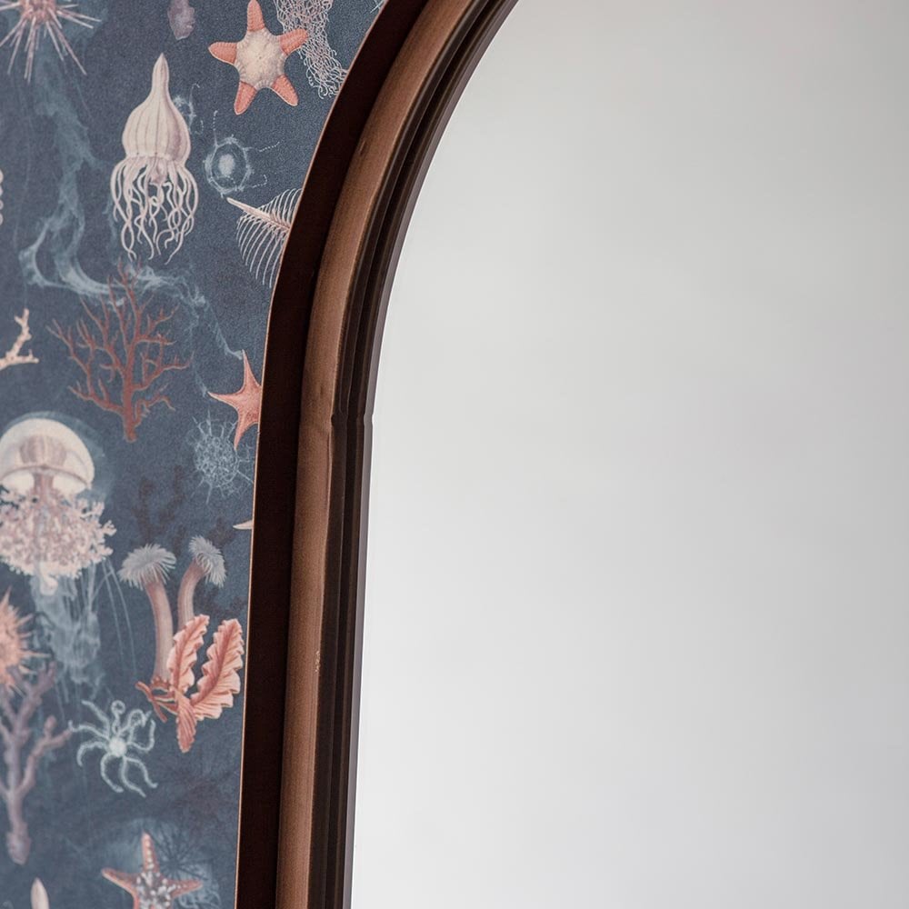 Mura Berwick Ellipse Wall Mirror - Aged Bronze
