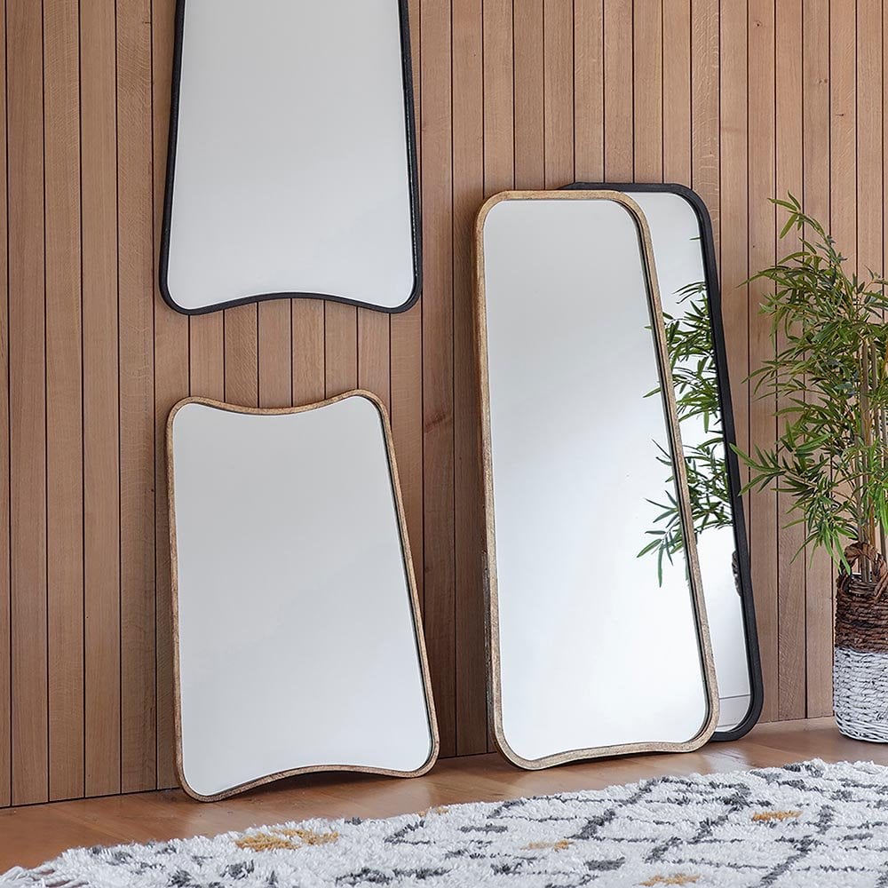 Mura Carr Tapered Full Length Leaner Mirror - Matt Black