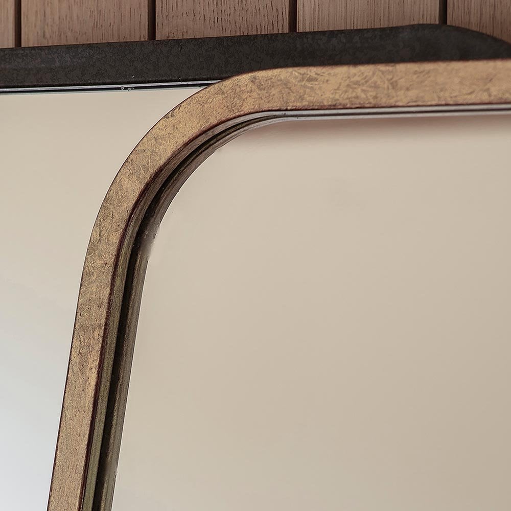 Mura Carr Tapered Full Length Leaner Mirror - Distressed Gold