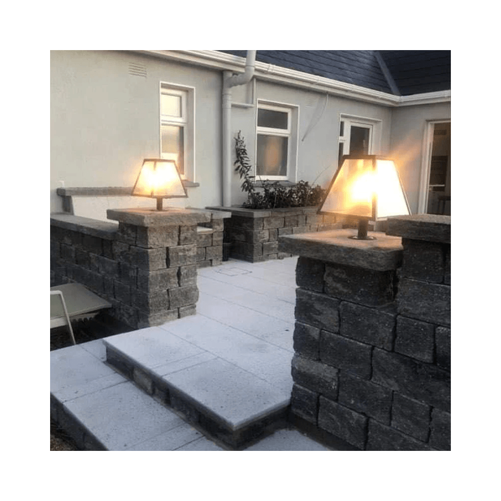 Harte Contemporary 0.38m Pier Light - Galvanised Steel
