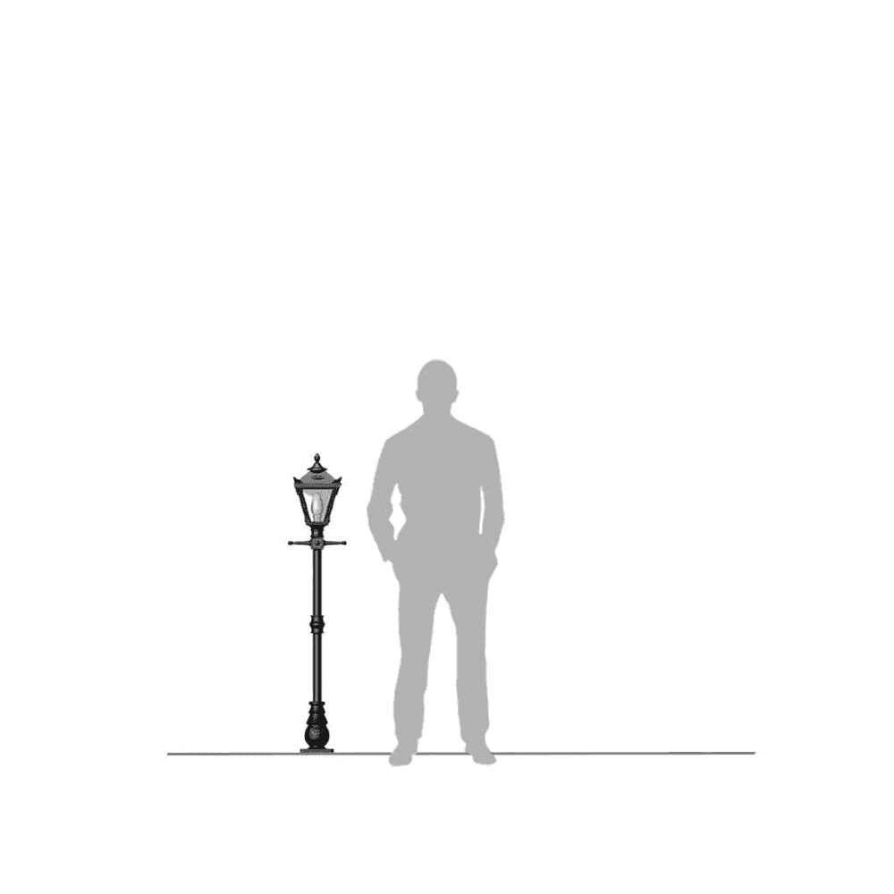 Harte Victorian Traditional 1.4m Lamp Post - Cast Iron