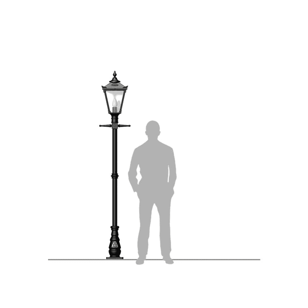 Harte Victorian Traditional 2.3m Lamp Post - Cast Iron