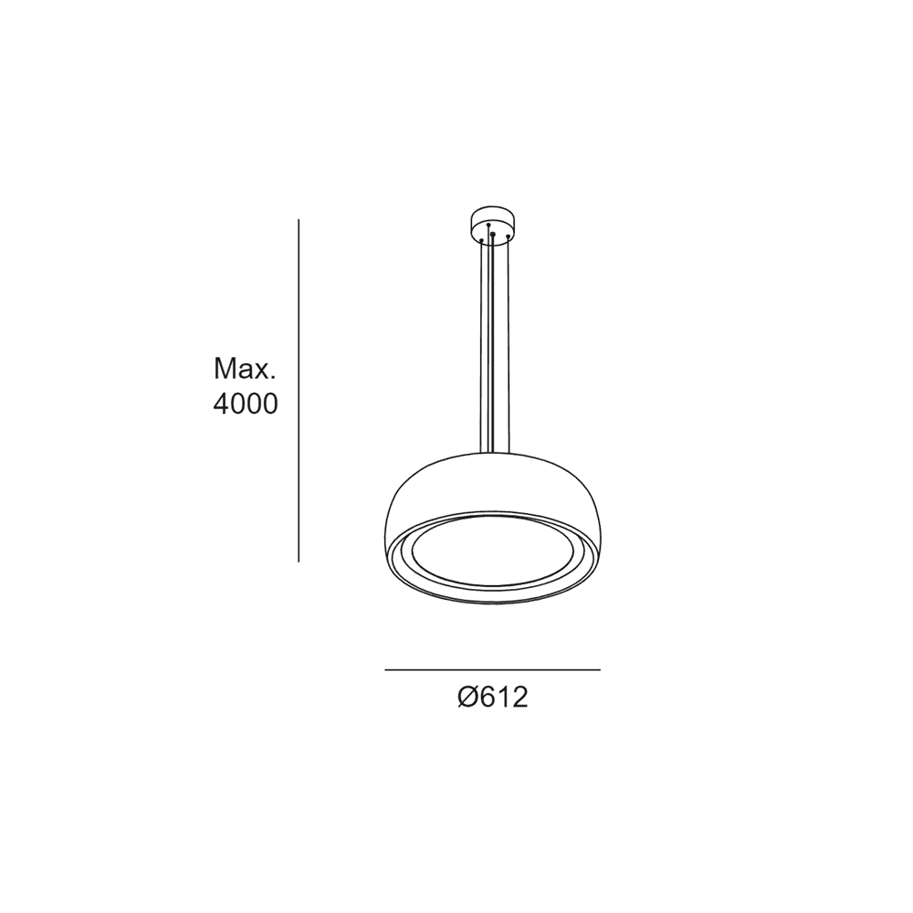 LedsC4 Gong Pendant - Speckled Taupe
