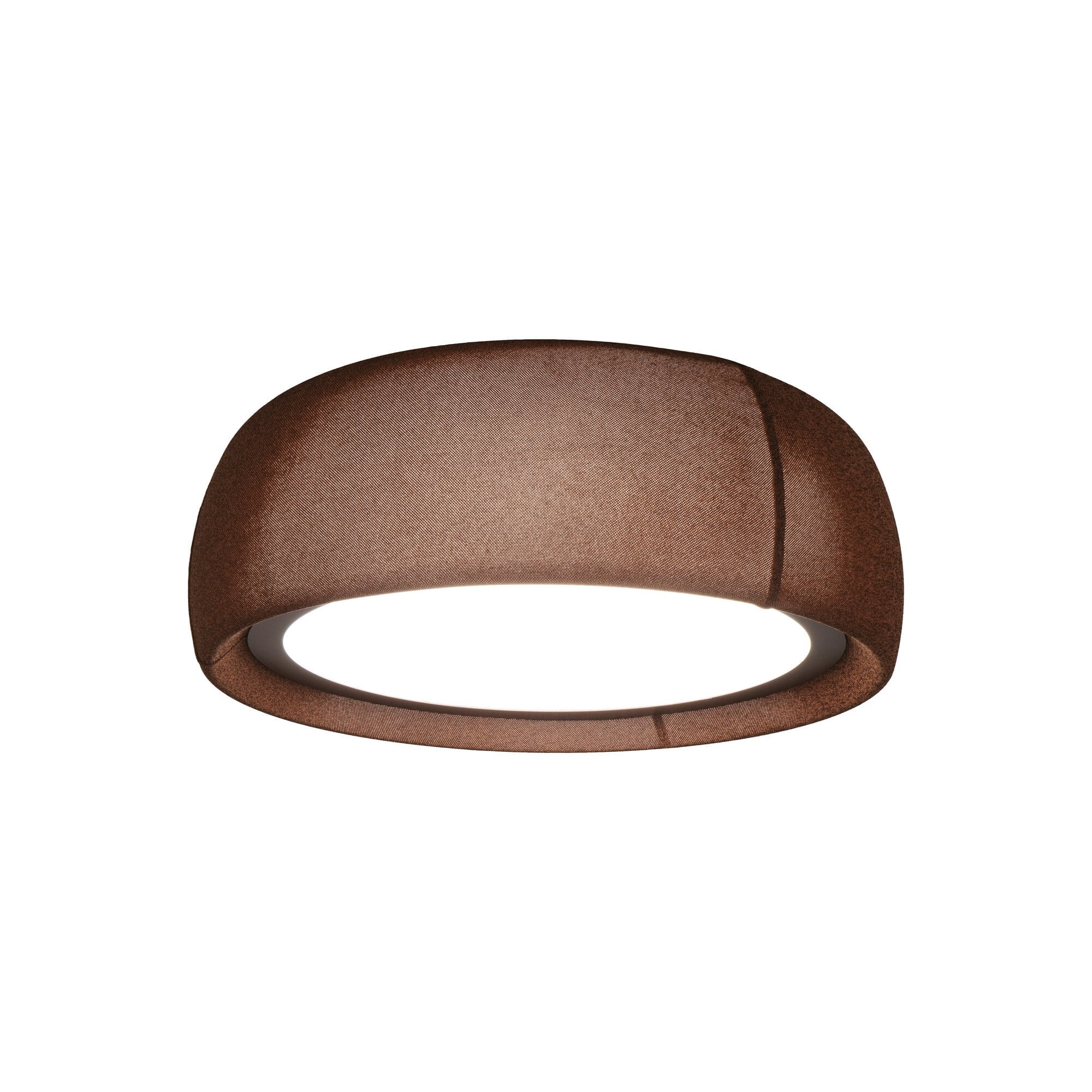 LedsC4 Gong Flush Ceiling Light - Speckled Terracotta