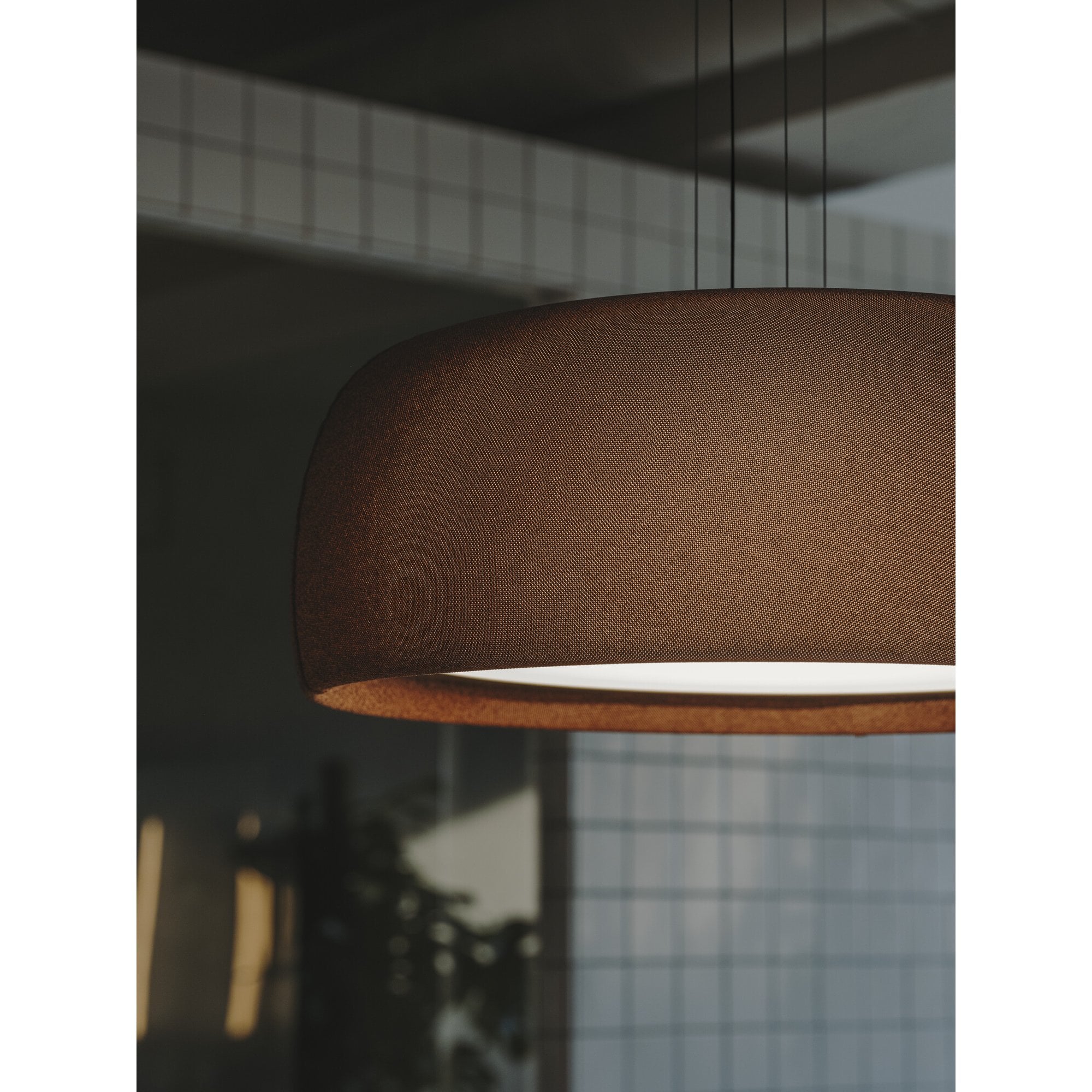 LedsC4 Gong Pendant - Speckled Terracotta