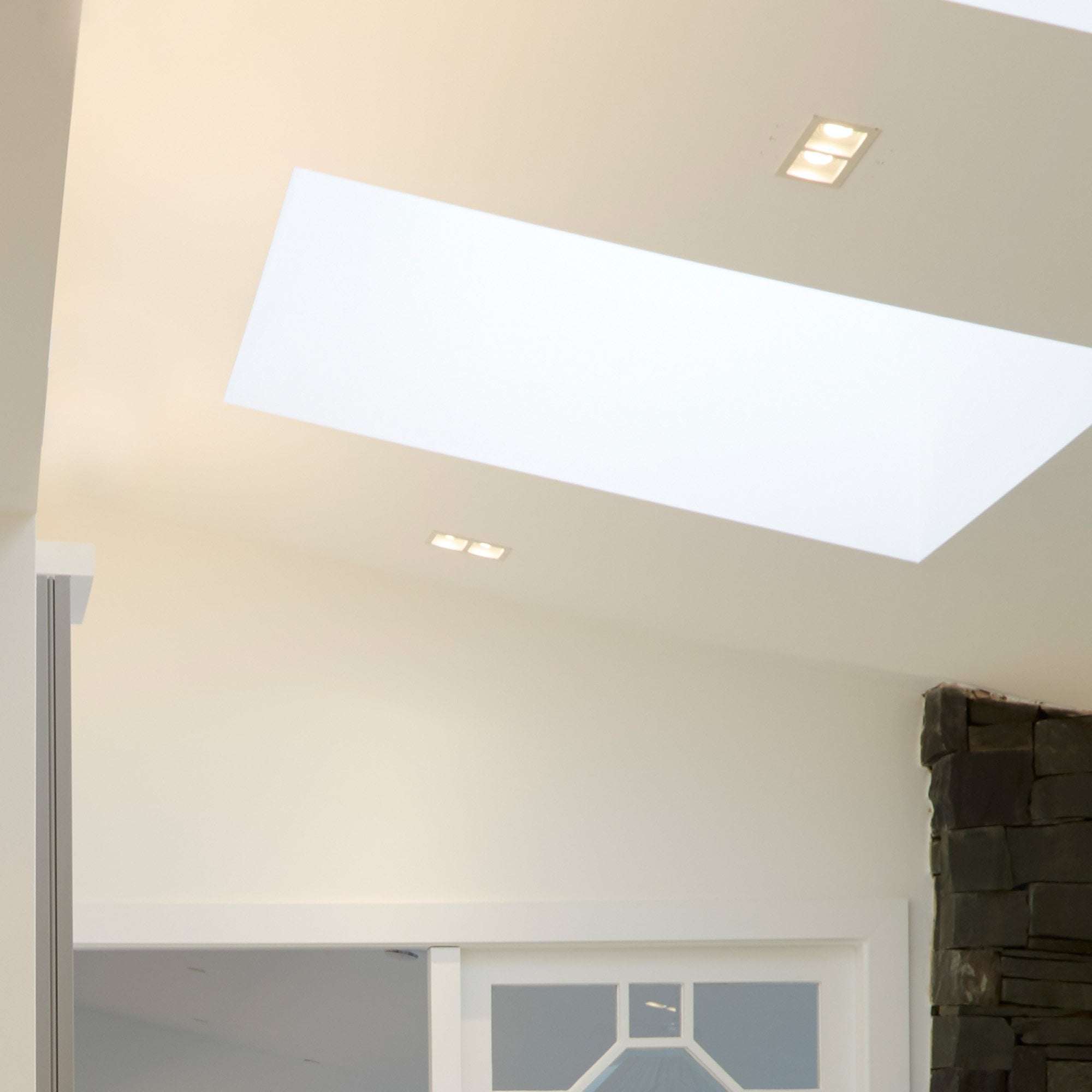 Context London Double Square Adjustable GU10 Downlight - Matt White - Fire Rated