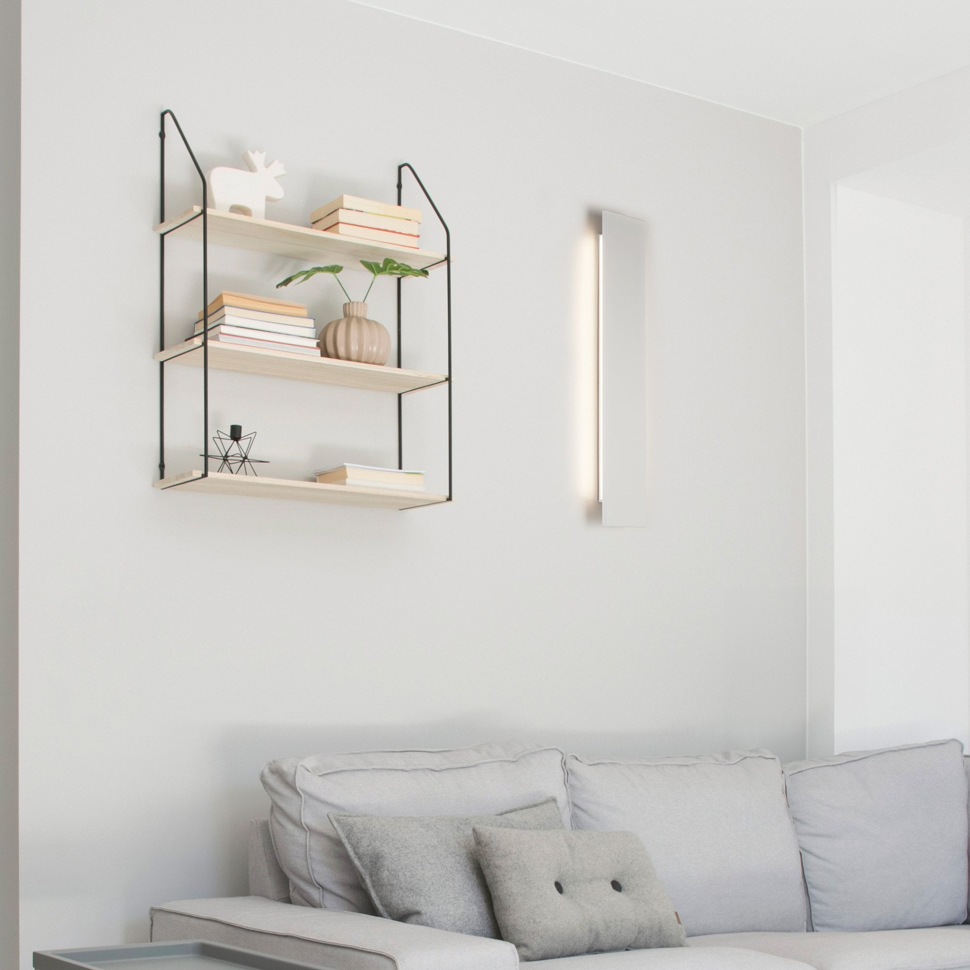 Context Bristol 60cm LED Wall Light - Matt White