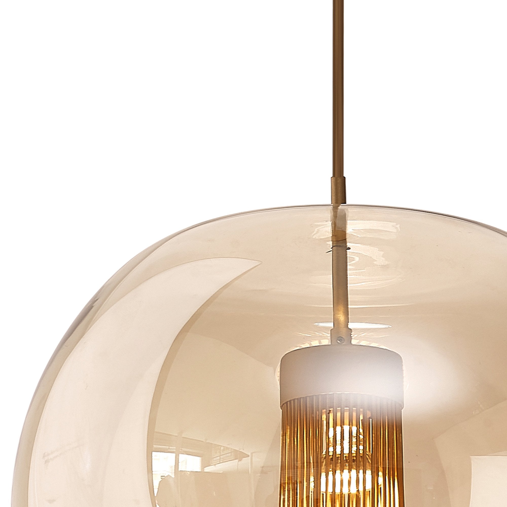 Mantra Kriss 1 Light Squircle Pendant - Bronze