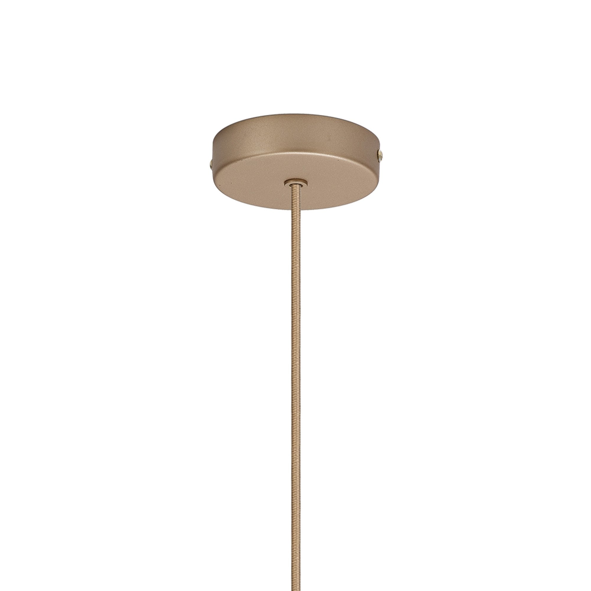 Mantra Nora Single Adjustable Pendant - Gold, White & Clear Glass With Frosted Inner