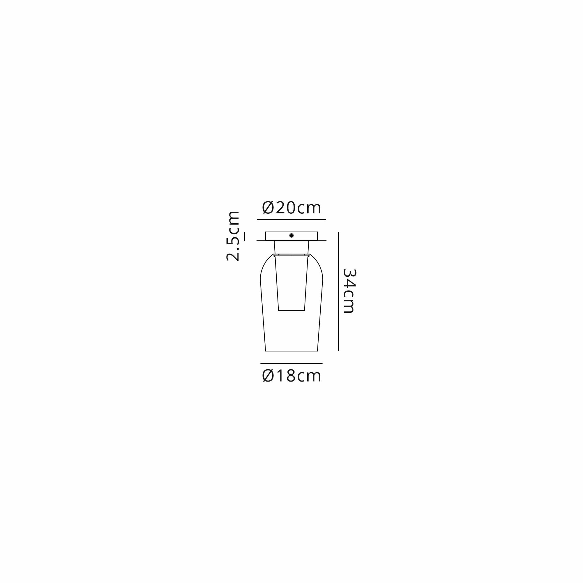 Mantra Nora 1 Light Semi-Flush Ceiling Light - White, Wood & Clear Glass With Frosted Inner