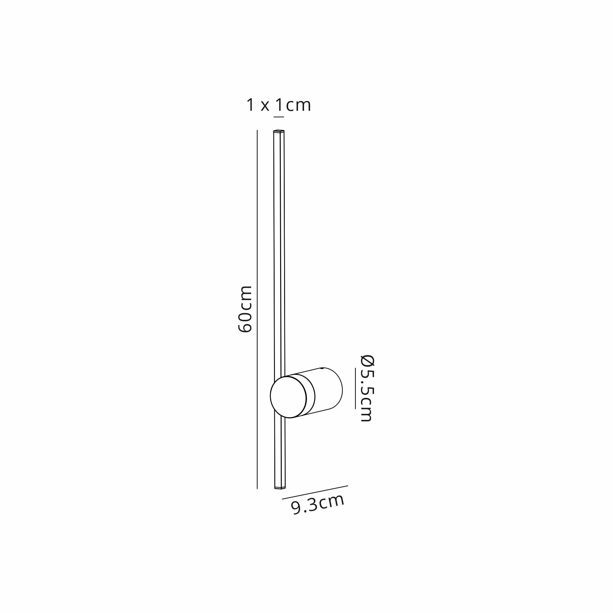 Mantra Tobago 60cm LED Wall Light - Gold