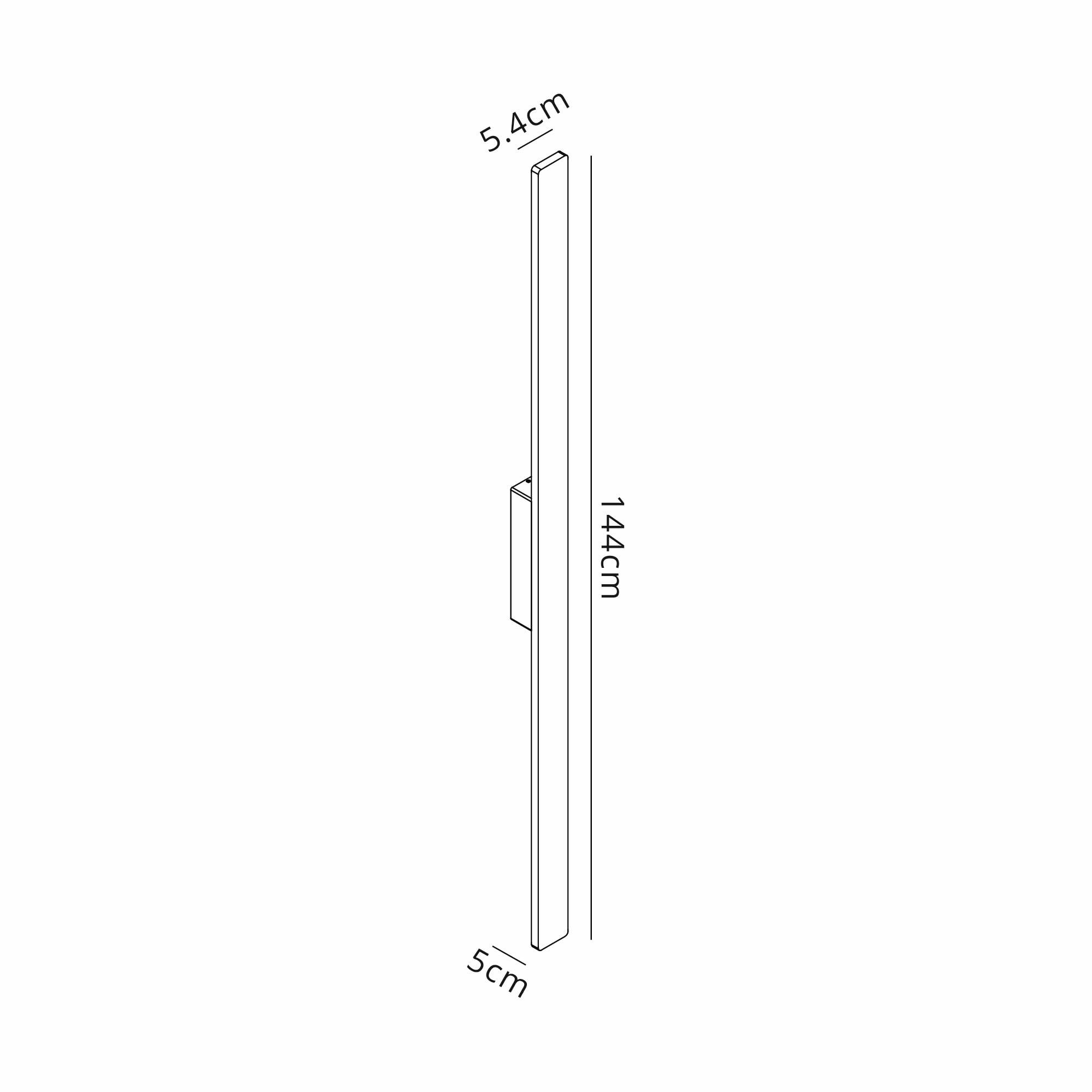 Mantra Lotus 1.4m IP54 LED Wall Lamp - Rust Bronze
