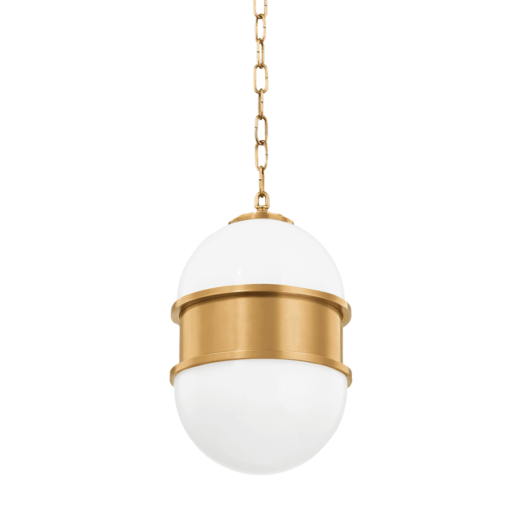 Corbett Broomley 1 Light Pendant - Vintage Brass