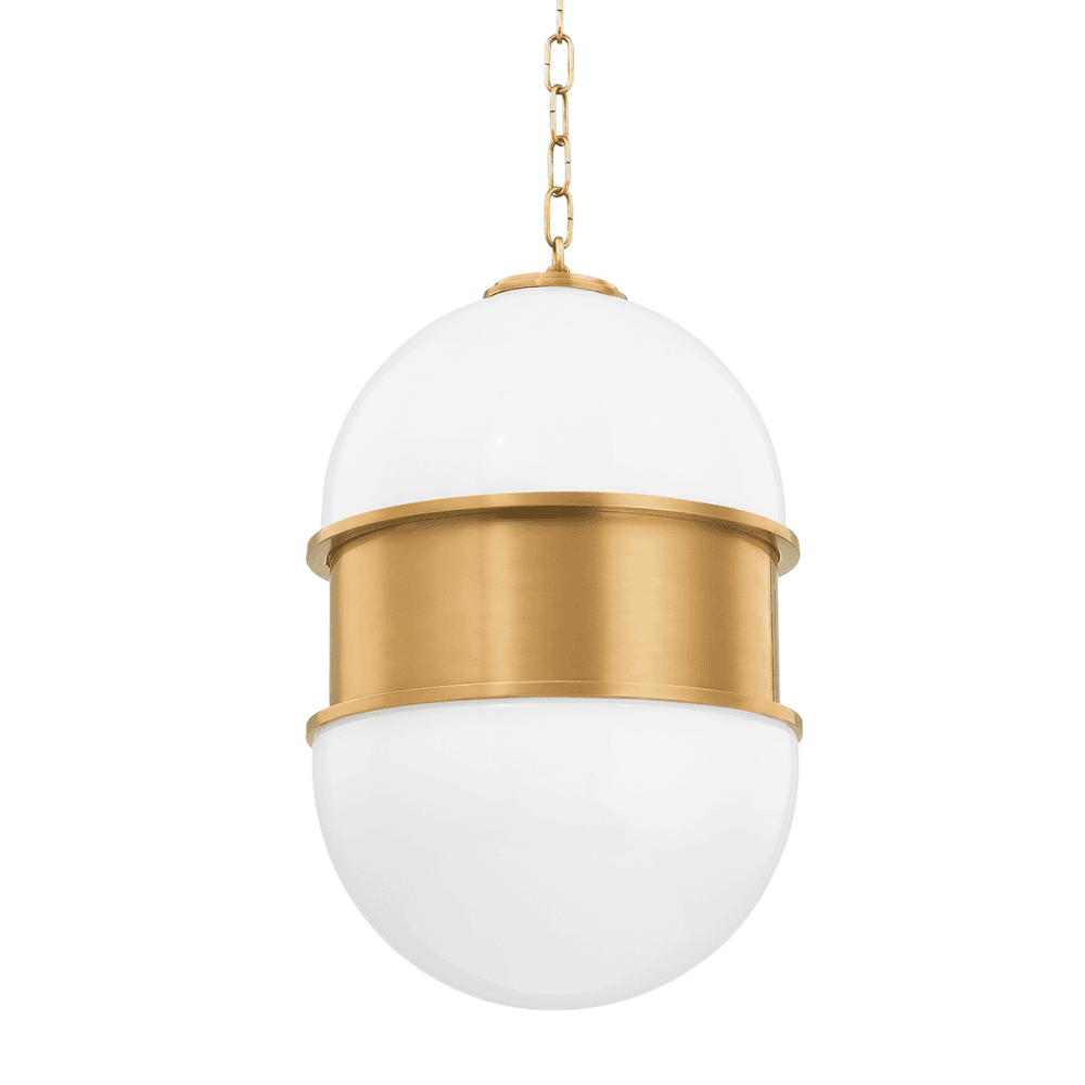 Corbett Broomley 2 Light Pendant - Vintage Brass